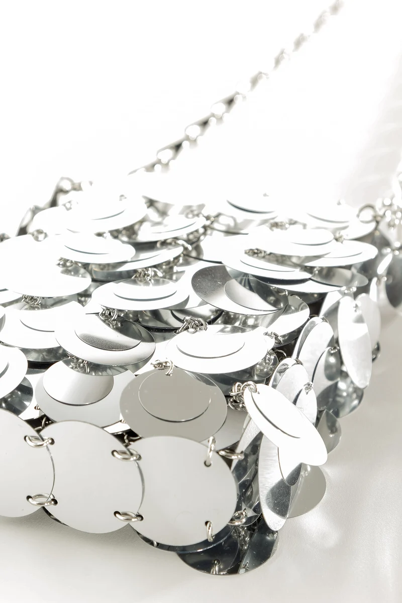 Paco Rabanne Sparkle Mini Umhängetasche silber