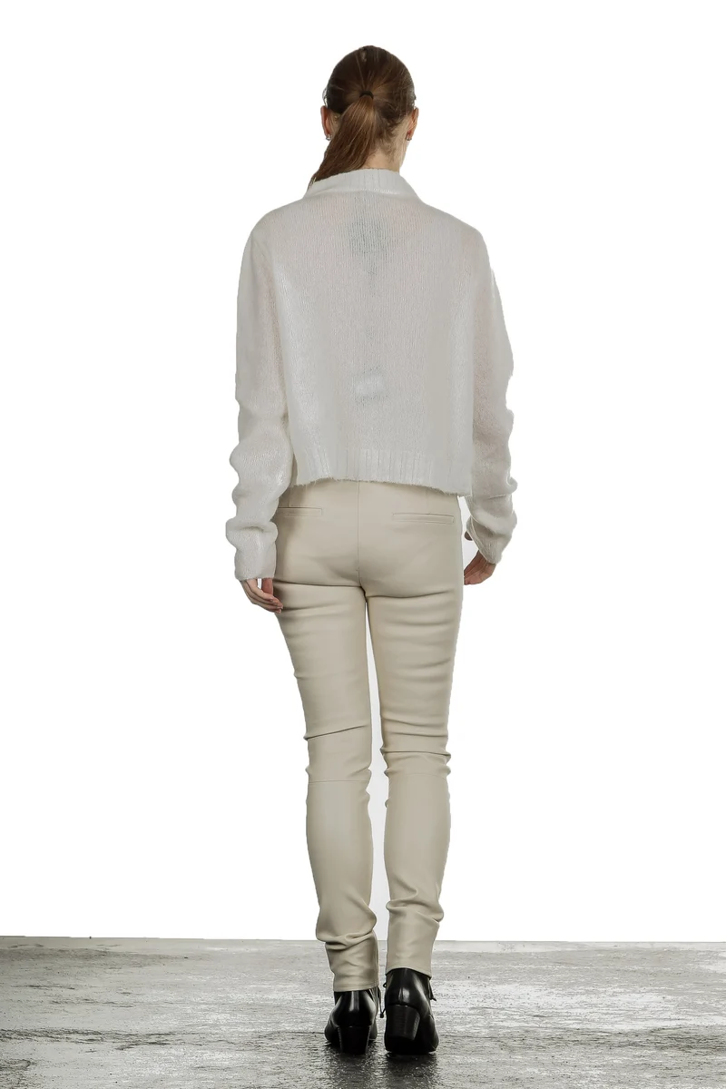 Sarah Pacini Damen Strickjacke weiß