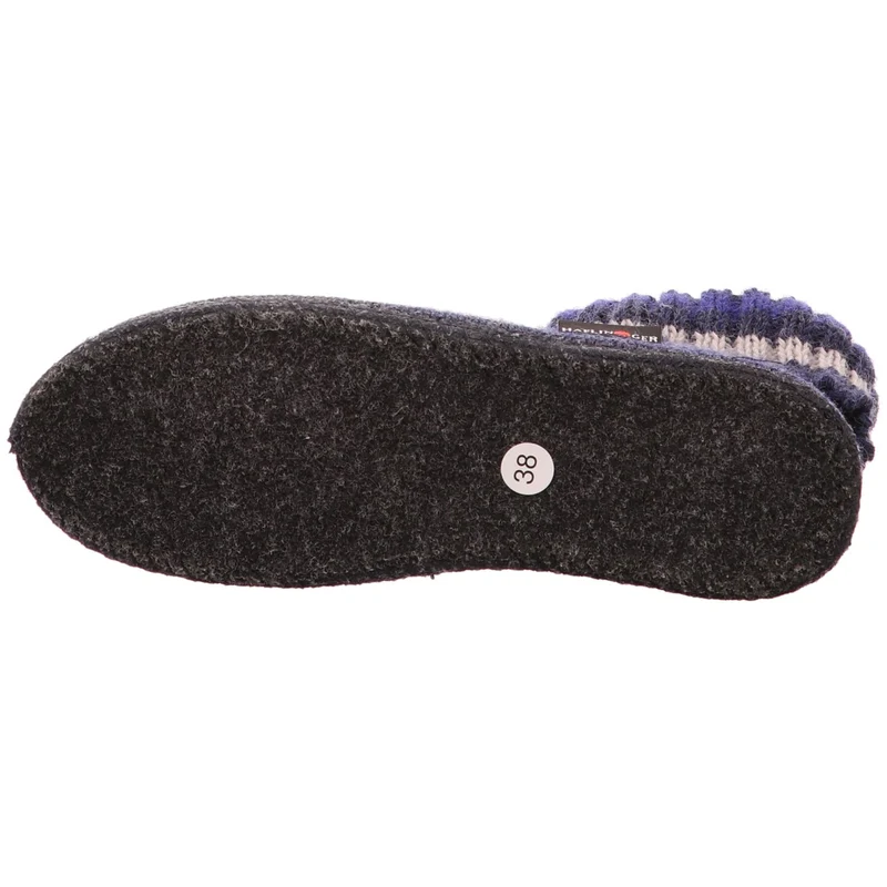 Haflinger Hausschuh Paul blau