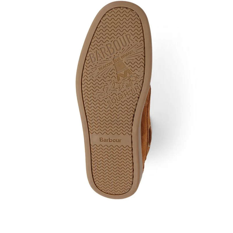 Armada Calf Leather Boat Shoes - BARBR39504 / 324 827 - Cognac Suede