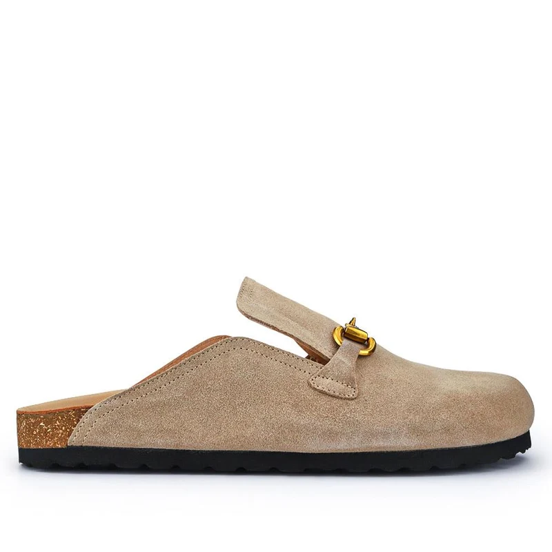 Geona Leather Mules - GEONA / 327 144 - Beige