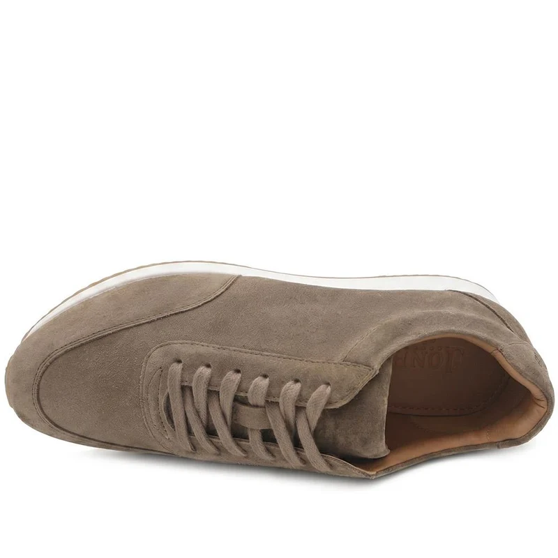 Southend2 Leather Trainers - SOUTHEND2 / 325 111 - Taupe Suede
