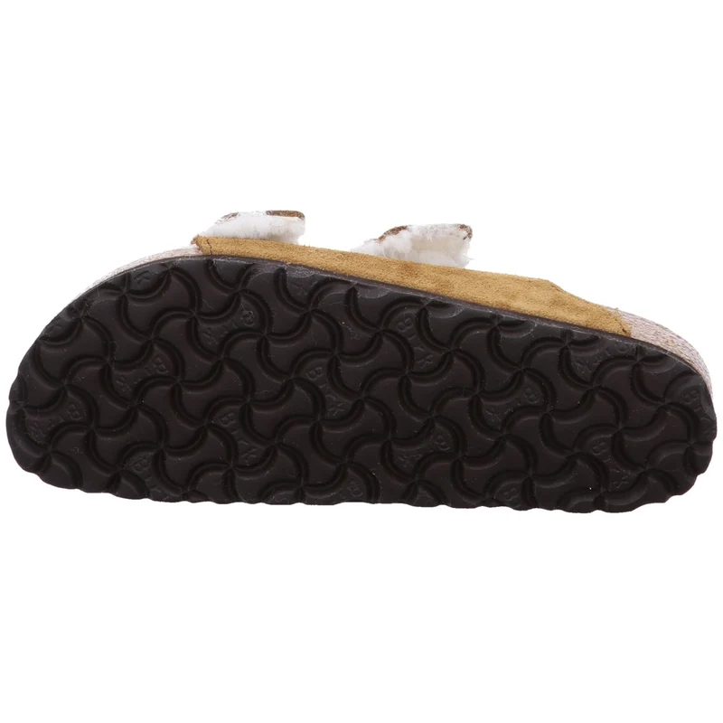Birkenstock Pantolette Arizona Lammfell braun