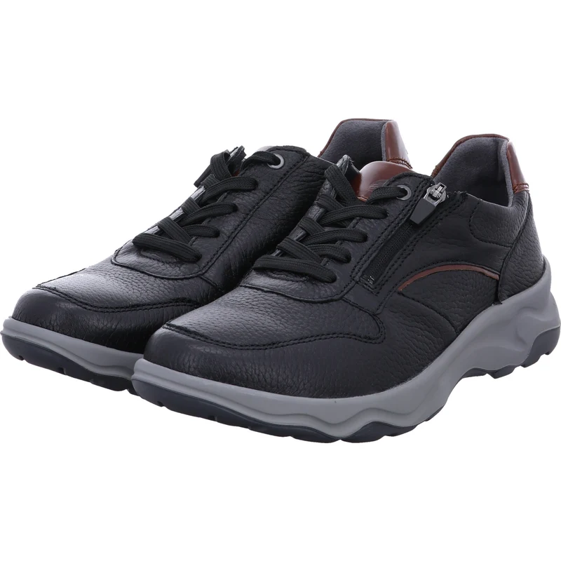 Waldläufer Schnürschuh H-Max schwarz