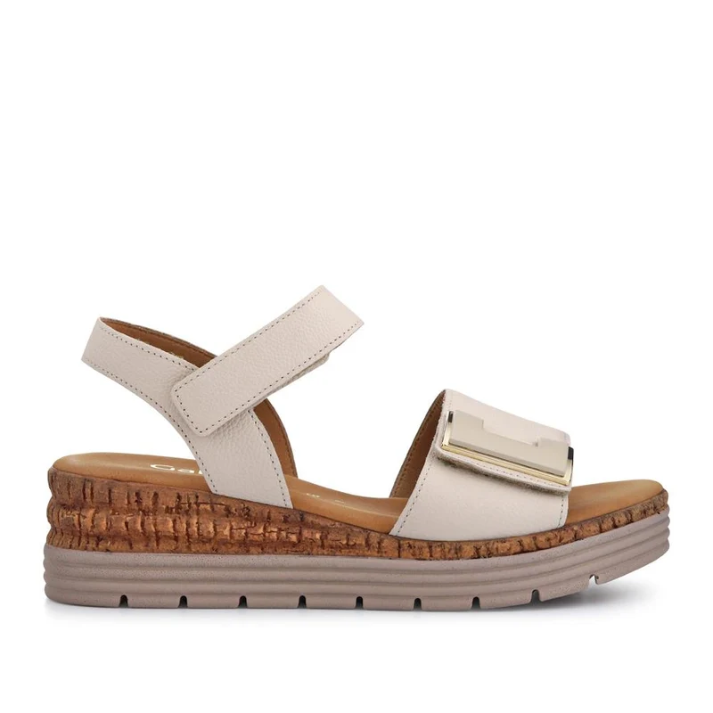 Shout Gabor Leather Touch-Fasten Wedged Sandals - GAB41521 / 327 027