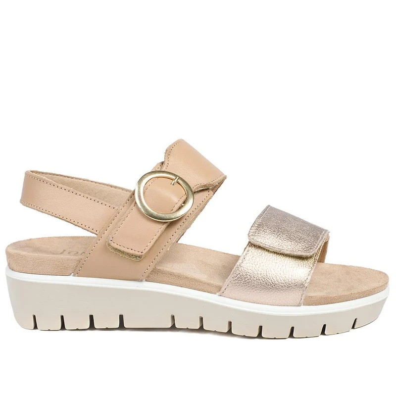 Heloise Leather Wedge Sandals - HELOISE / 328 994