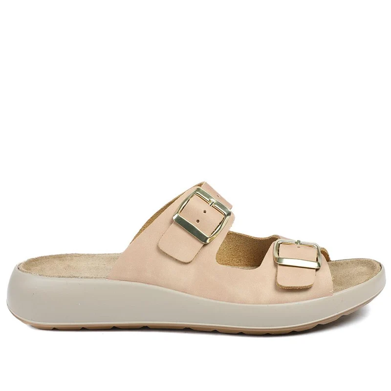 Harlowe Wide Fit Leather Sandals - HARLOWE / 328 993