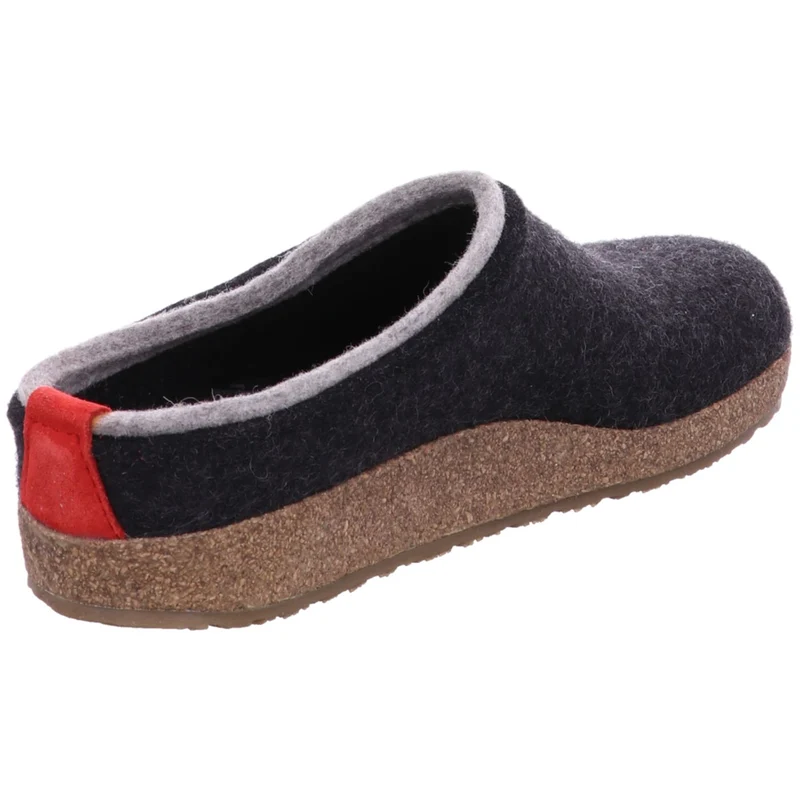 Haflinger Hausschuh Kris grau