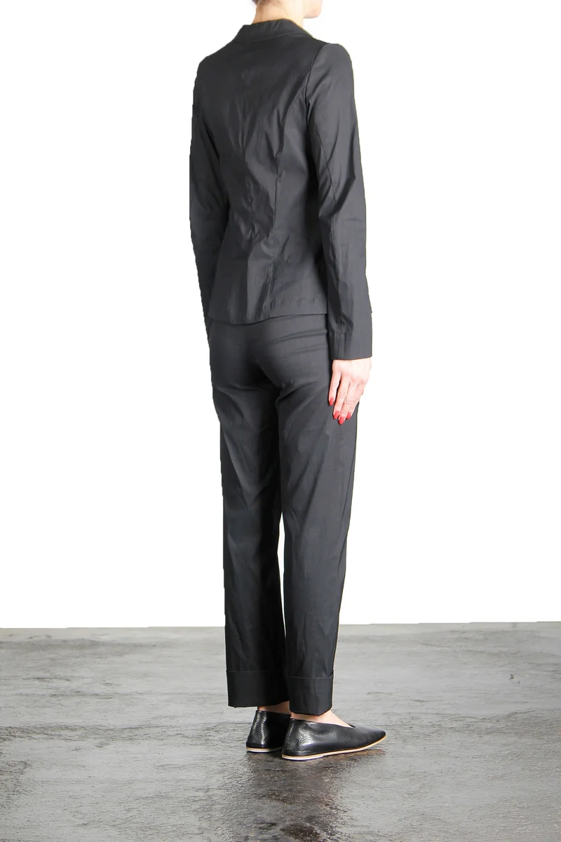 Yukai Damen Blazer Mit Reißverschluss schwarz
