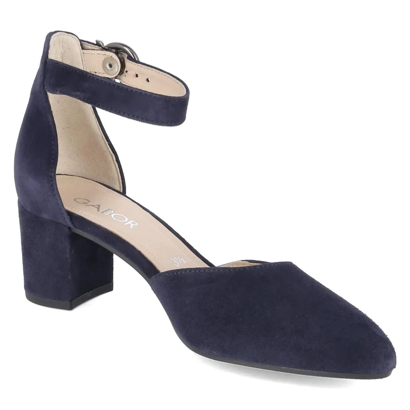 Riemchenpumps Blau