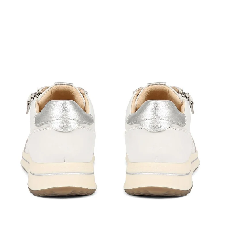 Antheia Leather Trainers - ANTHEIA / 325 134 - White Metallic