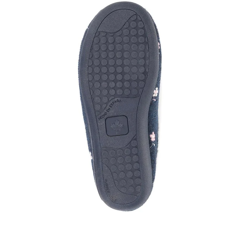 Elodia Embroidered Slipper Clogs - ELODIA / 322 777 - Navy
