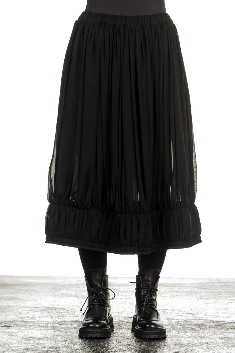 Comme Des Garçons Damen Rock mit Stretchbund schwarz