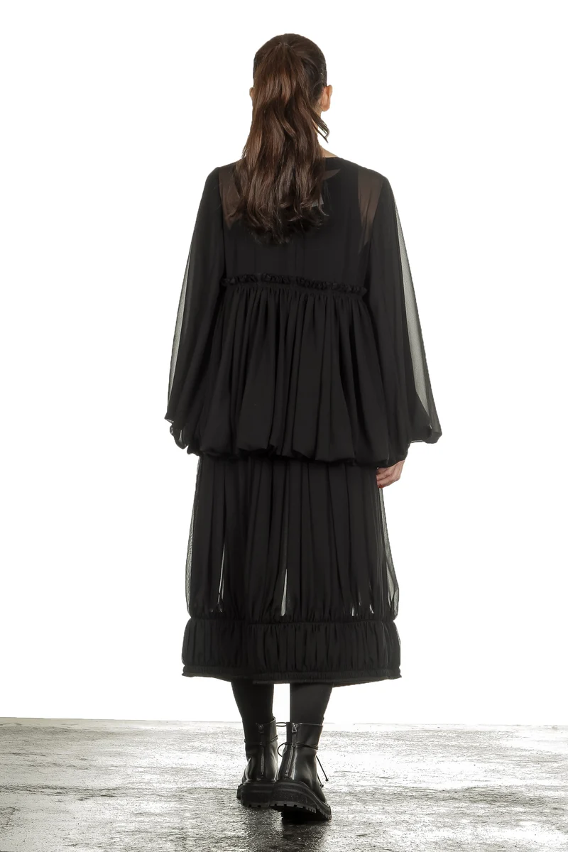 Comme Des Garçons Damen Rock mit Stretchbund schwarz