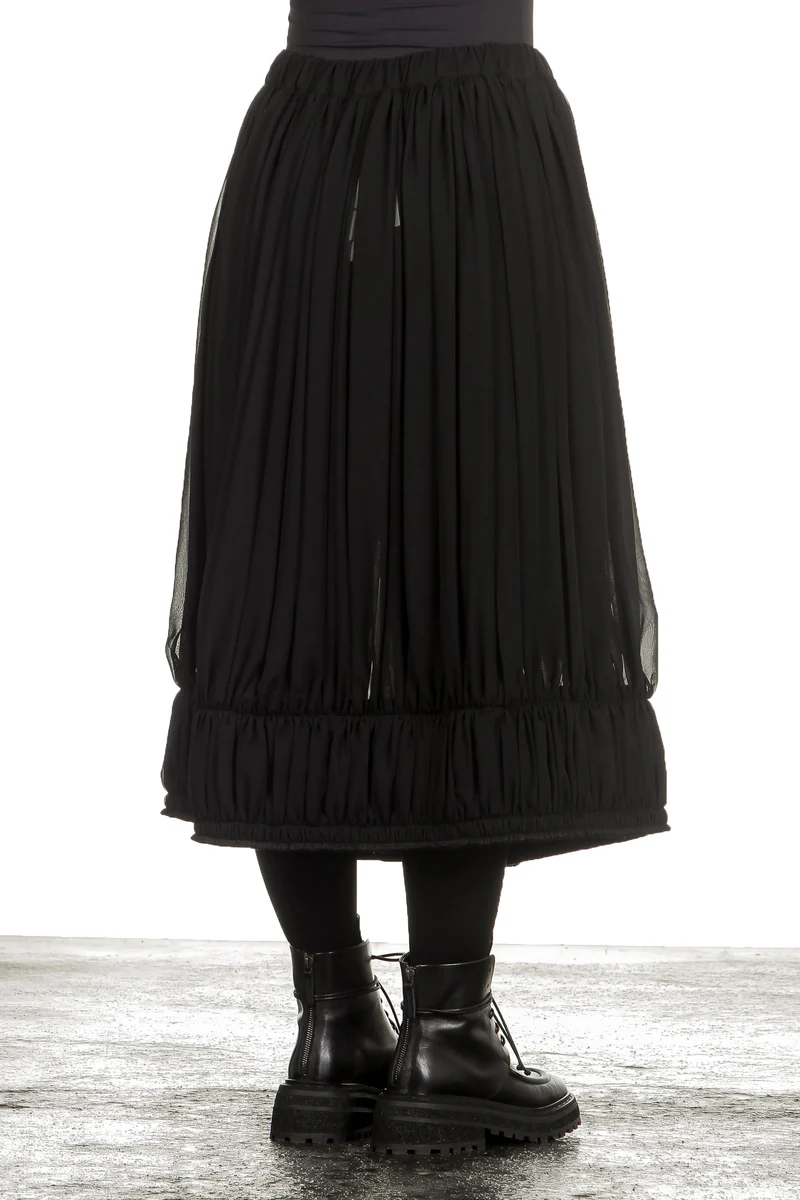 Comme Des Garçons Damen Rock mit Stretchbund schwarz