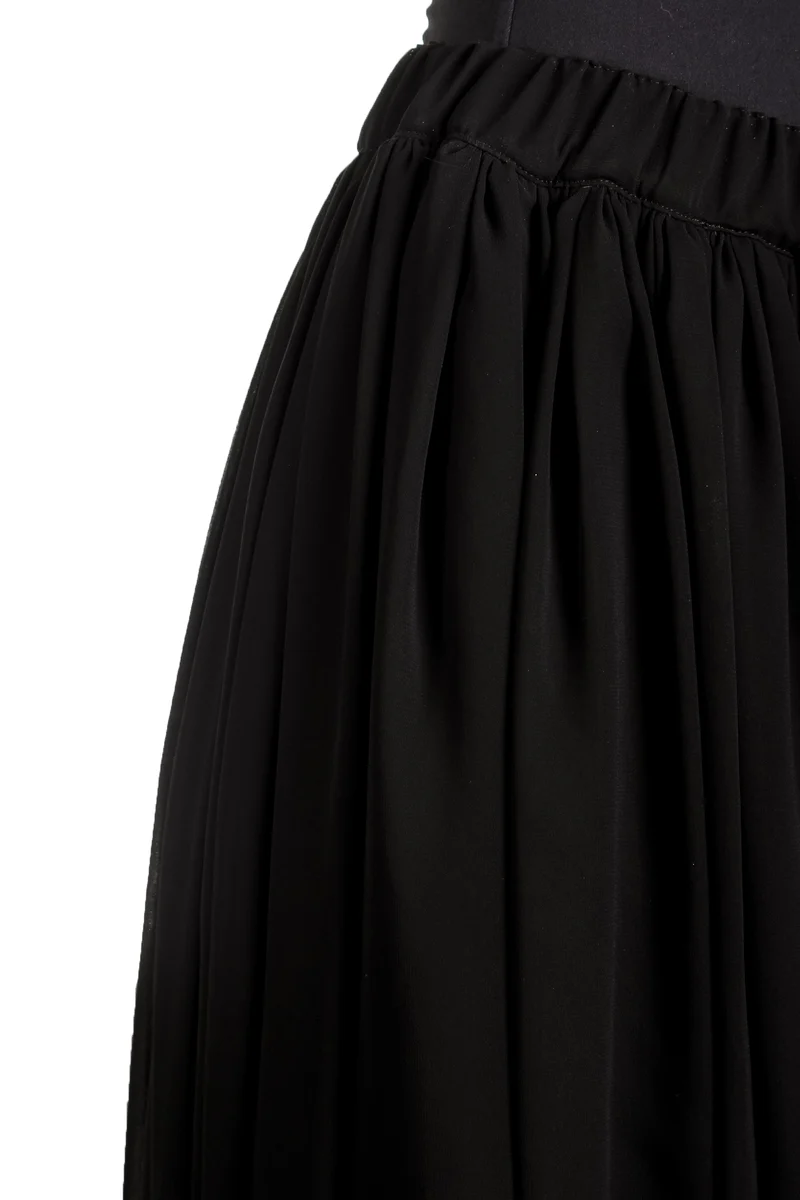 Comme Des Garçons Damen Rock mit Stretchbund schwarz