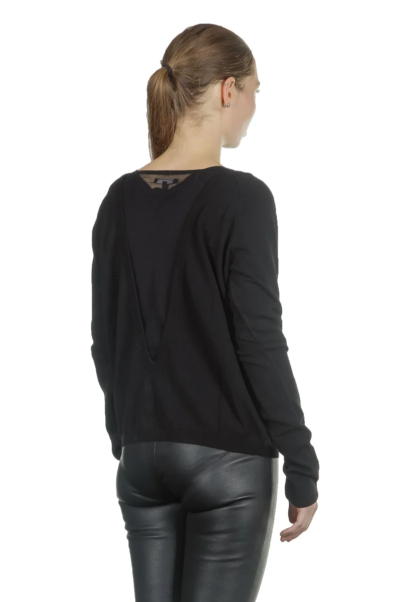Sarah Pacini Damen Strickjacke schwarz