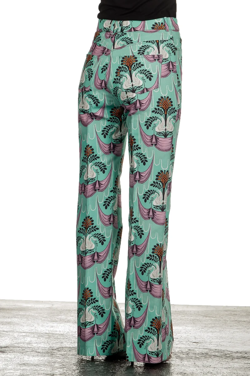 Paco Rabanne Damen Hose mit Blumenmuster mehrfarbig