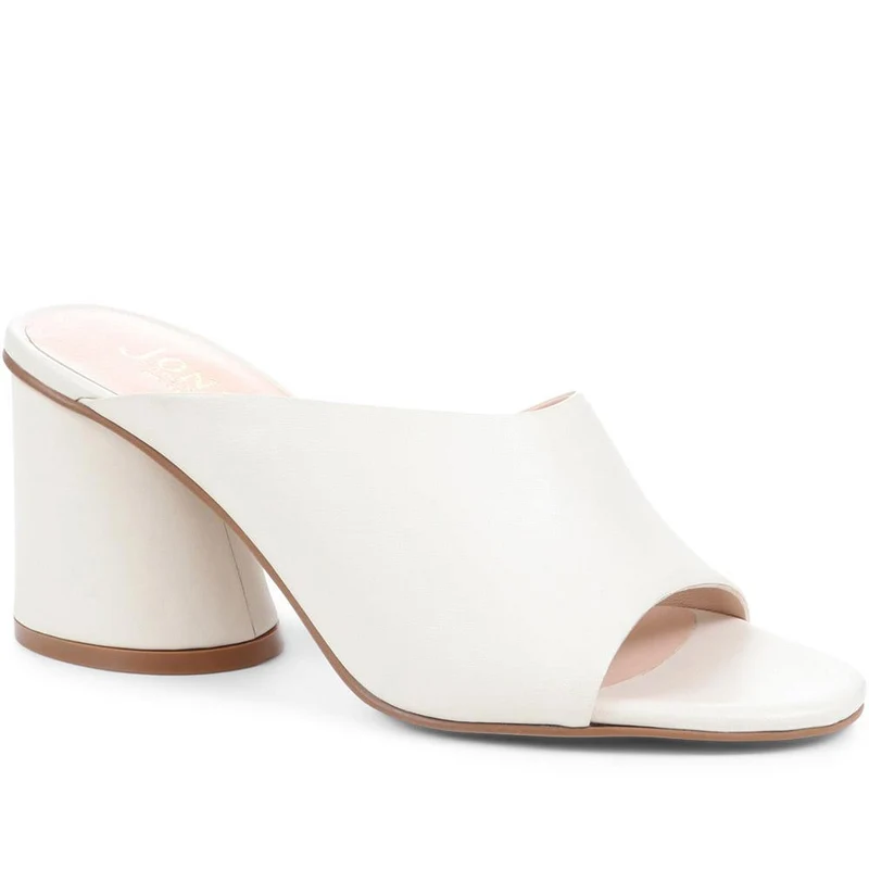 Lisetta Heeled Mules - LISETTA / 323 347 - Cream