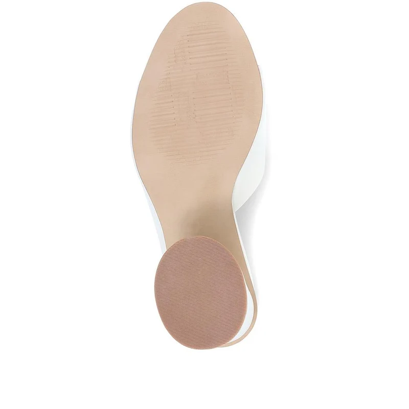Lisetta Heeled Mules - LISETTA / 323 347 - Cream