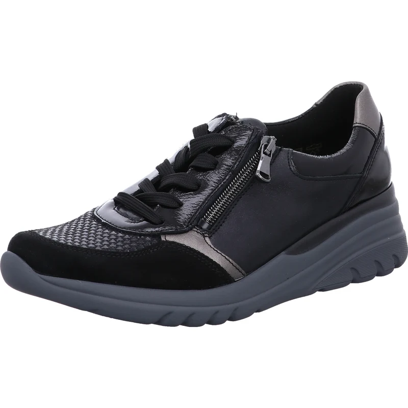 Waldläufer Schnürschuh H-Carla-Soft schwarz