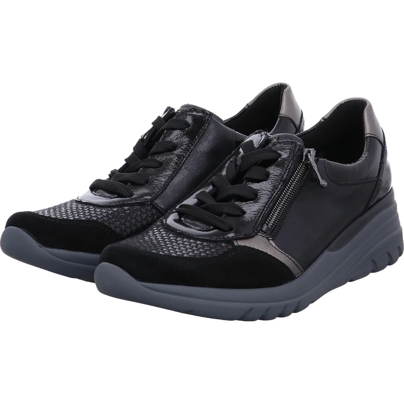 Waldläufer Schnürschuh H-Carla-Soft schwarz