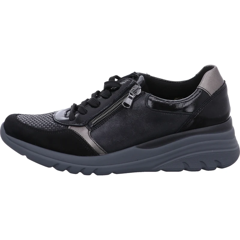 Waldläufer Schnürschuh H-Carla-Soft schwarz