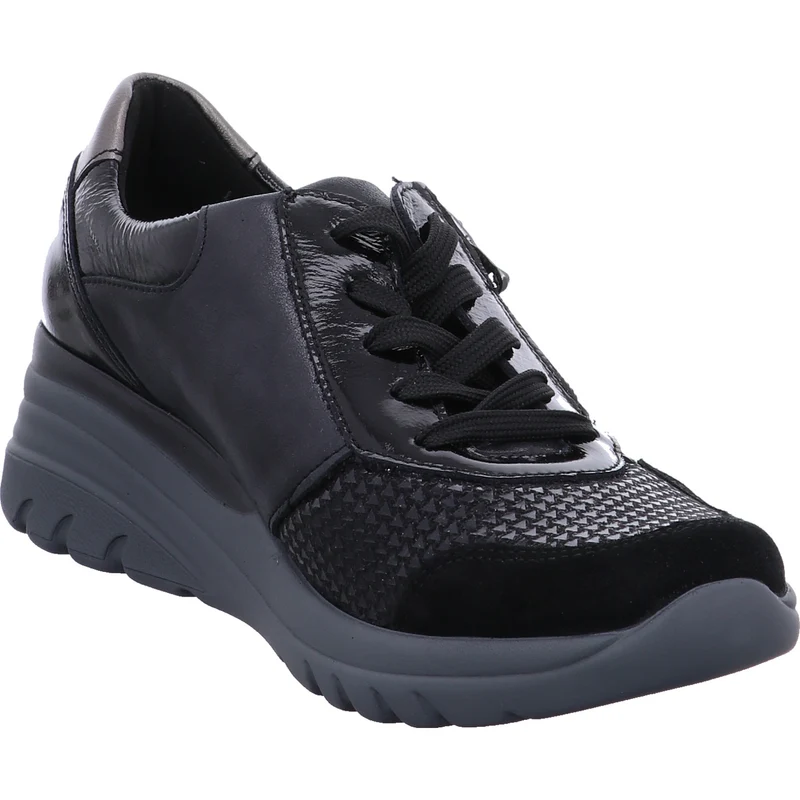 Waldläufer Schnürschuh H-Carla-Soft schwarz