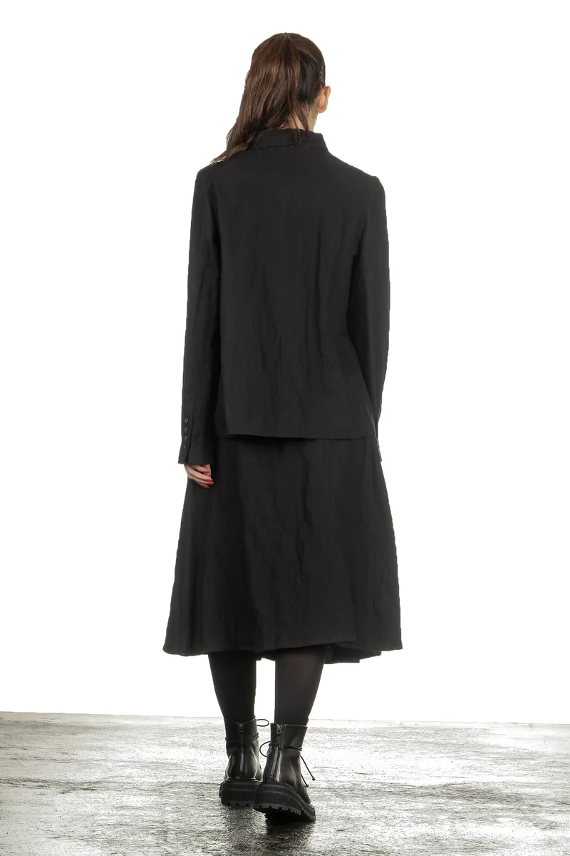 Apuntob Damen Avantgarde Midirock schwarz