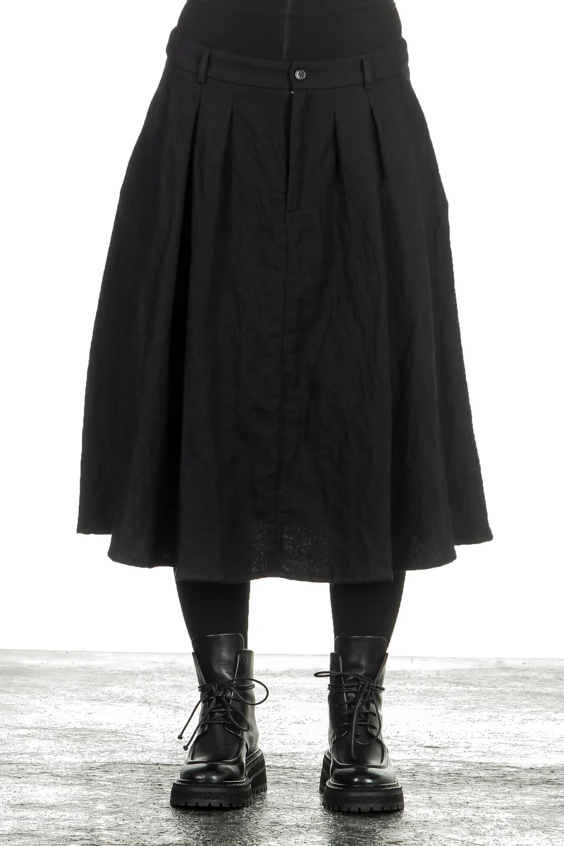 Apuntob Damen Avantgarde Midirock schwarz