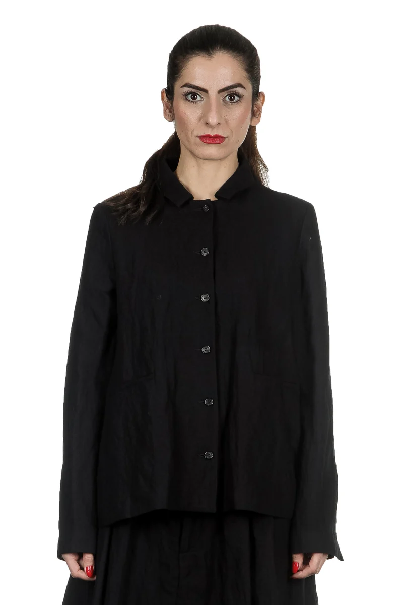 Apuntob Damen Avantgarde Kurzjacke schwarz