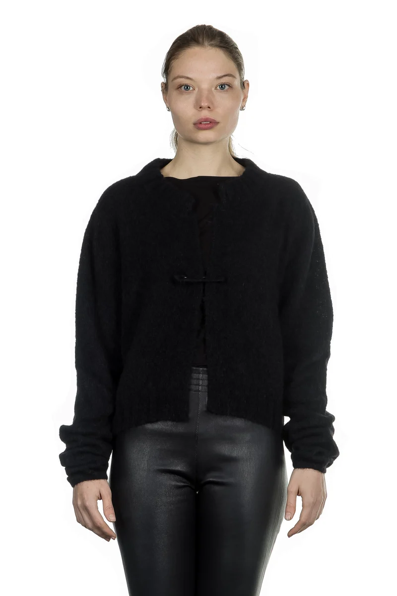 Sarah Pacini Damen Strickjacke schwarz