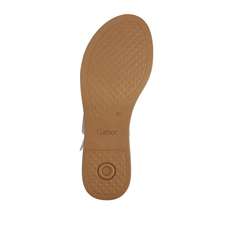 Nubuck Leather Touch-Fasten Sandals - GAB41522 / 327 028 - White