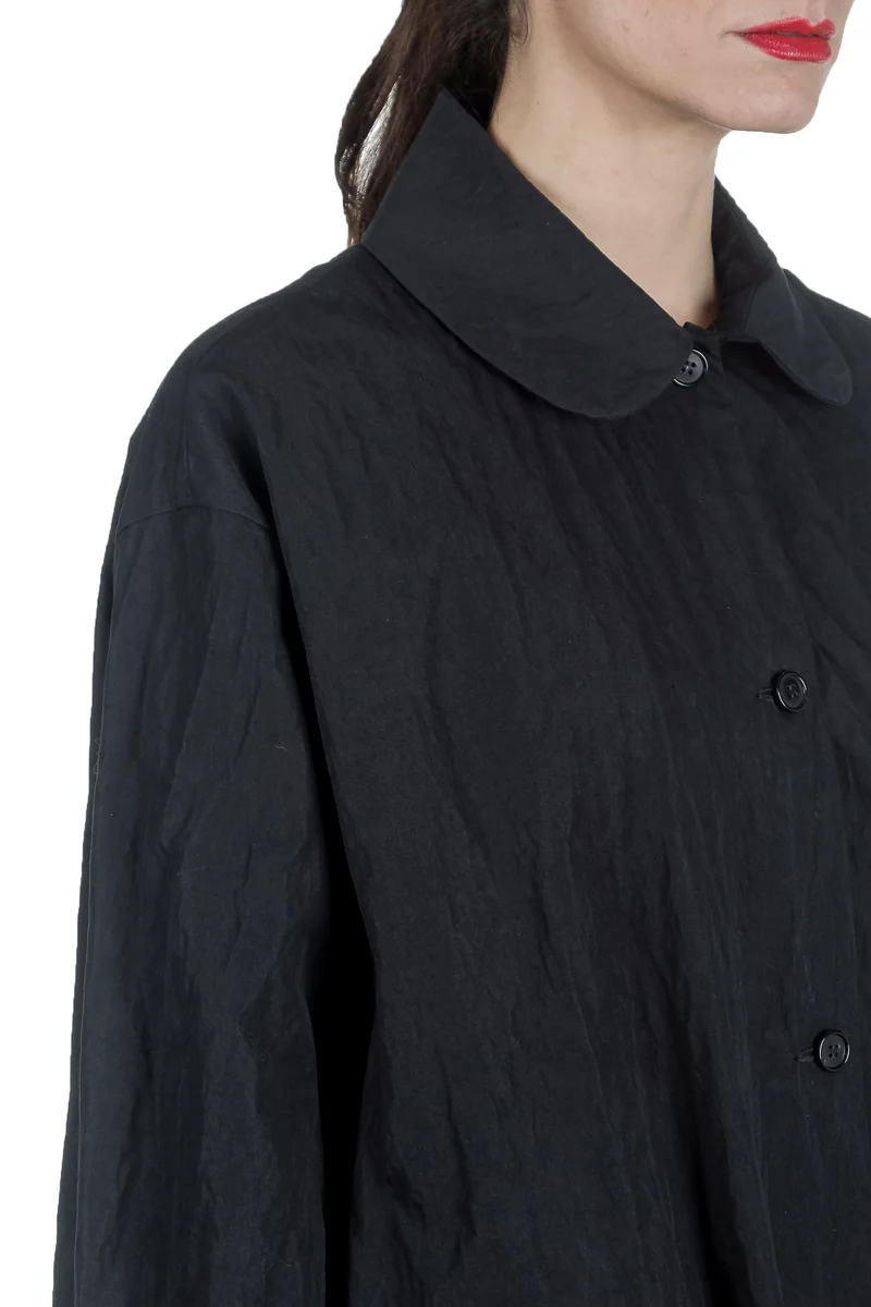 Apuntob Damen Avantgarde Oversized Mantel schwarz