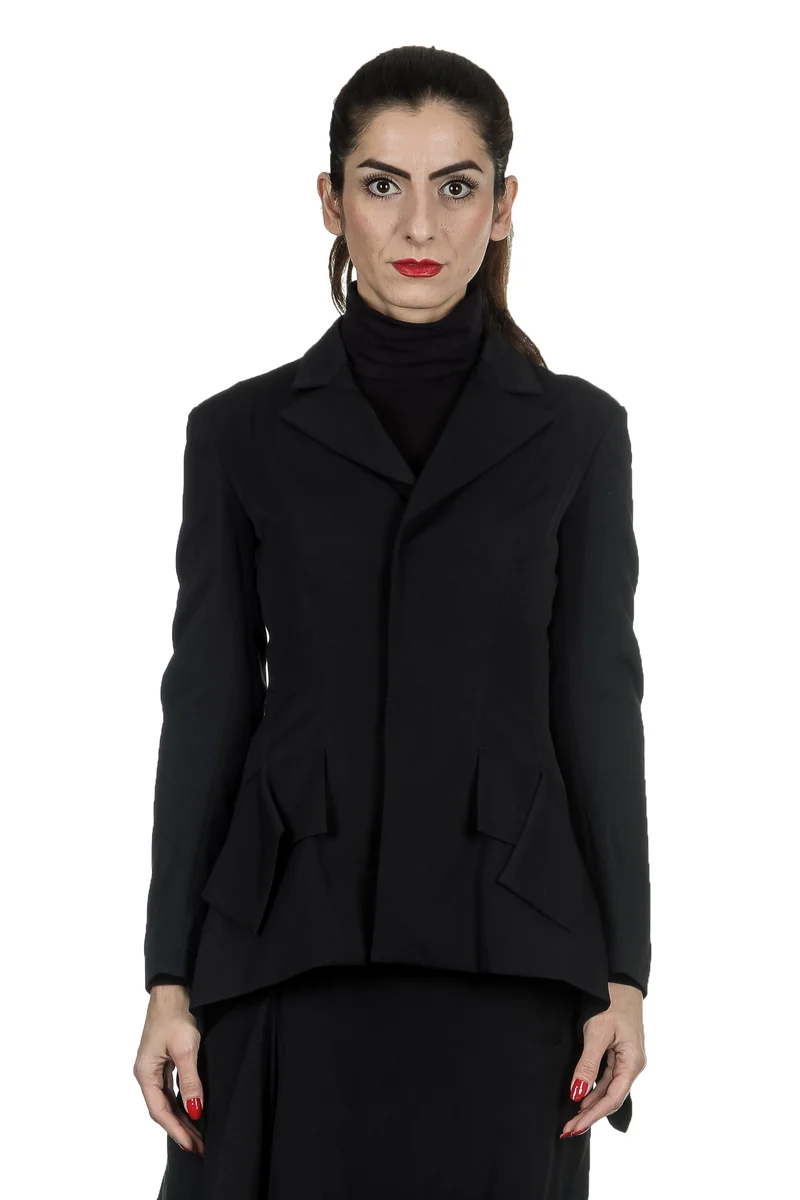 Yohji Yamamoto Damen Avantgarde Blazer schwarz