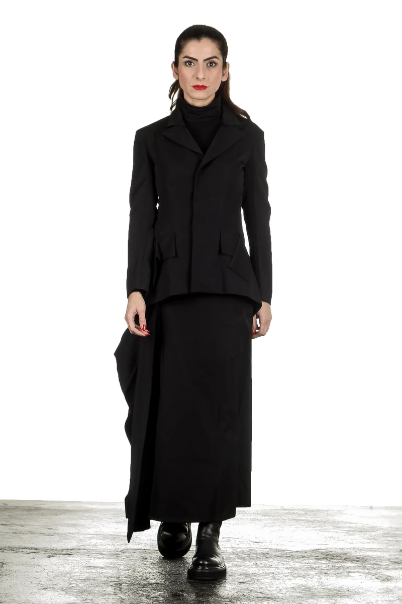 Yohji Yamamoto Damen Avantgarde Blazer schwarz