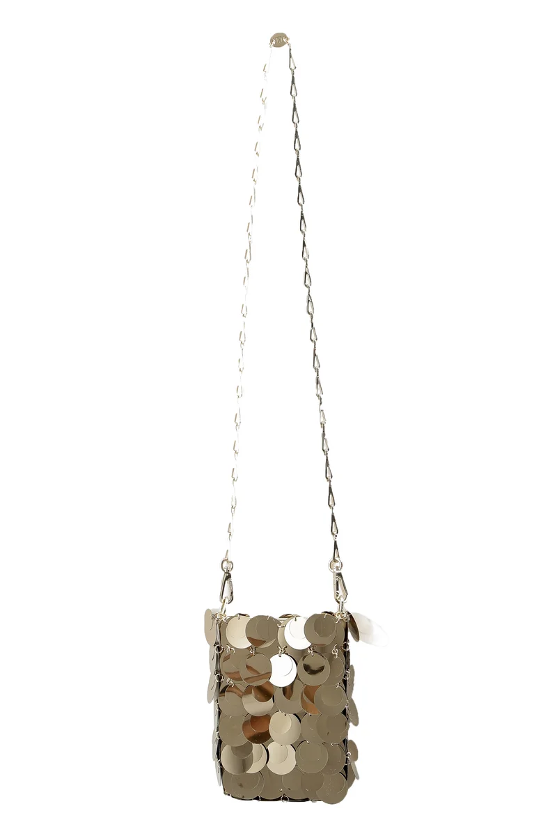 Paco Rabanne Sparkle Mini Umhängetasche light gold