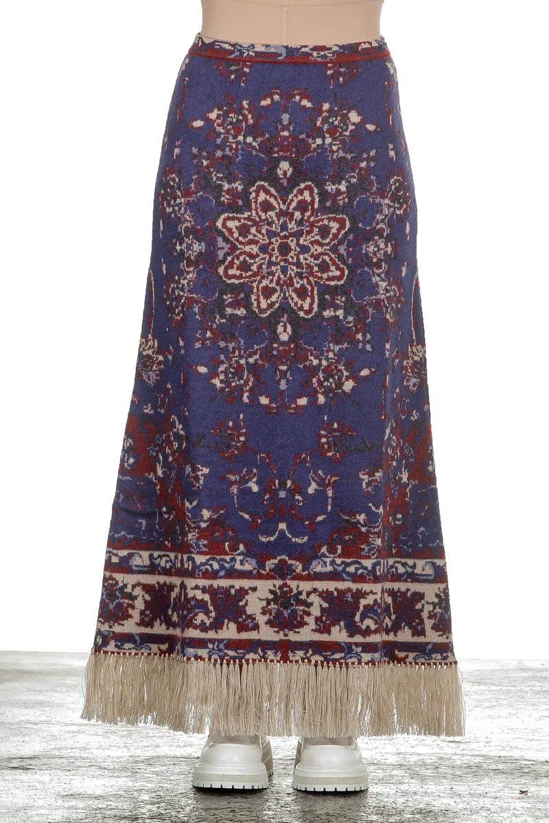 Paco Rabanne Damen Maxirock 'Persian Tapestry' mit Print multicolor