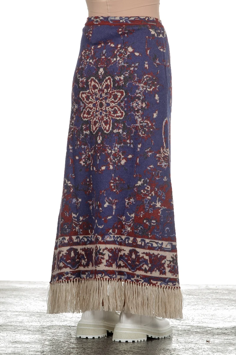 Paco Rabanne Damen Maxirock 'Persian Tapestry' mit Print multicolor