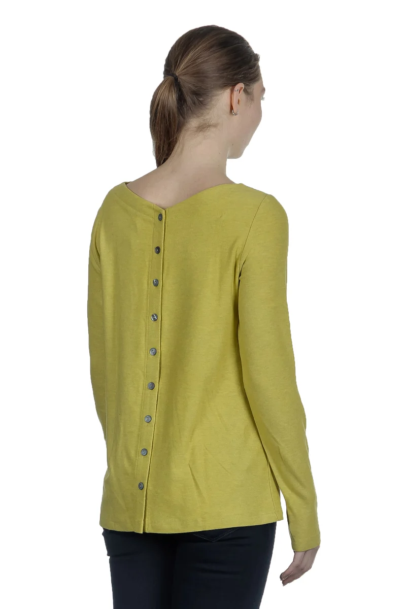 The Swiss Label Damen Langarm Shirt gelb