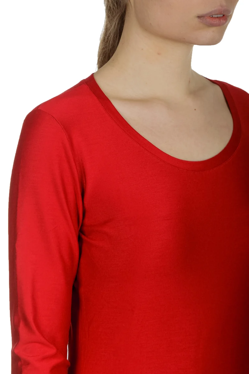 The Swiss Label Damen Langarm Shirt rot