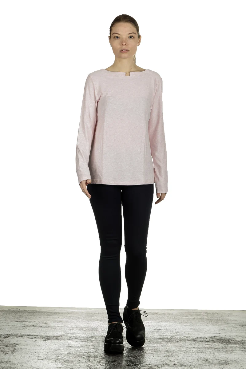 The Swiss Label Damen Langarm Shirt puder