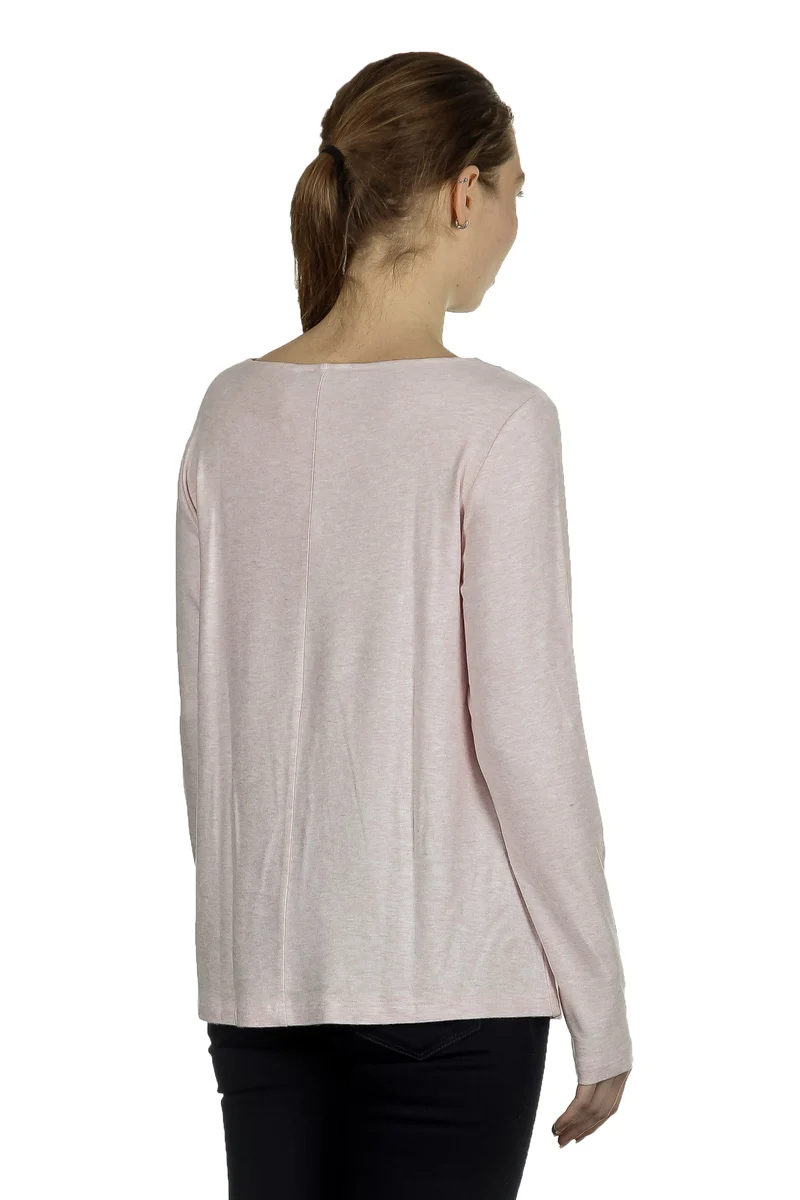 The Swiss Label Damen Langarm Shirt puder
