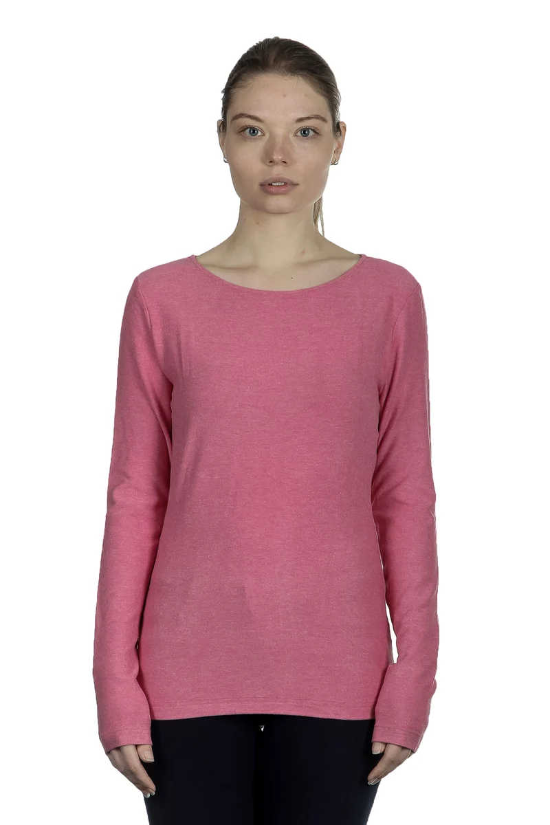 The Swiss Label Damen Langarm Shirt fuchsia