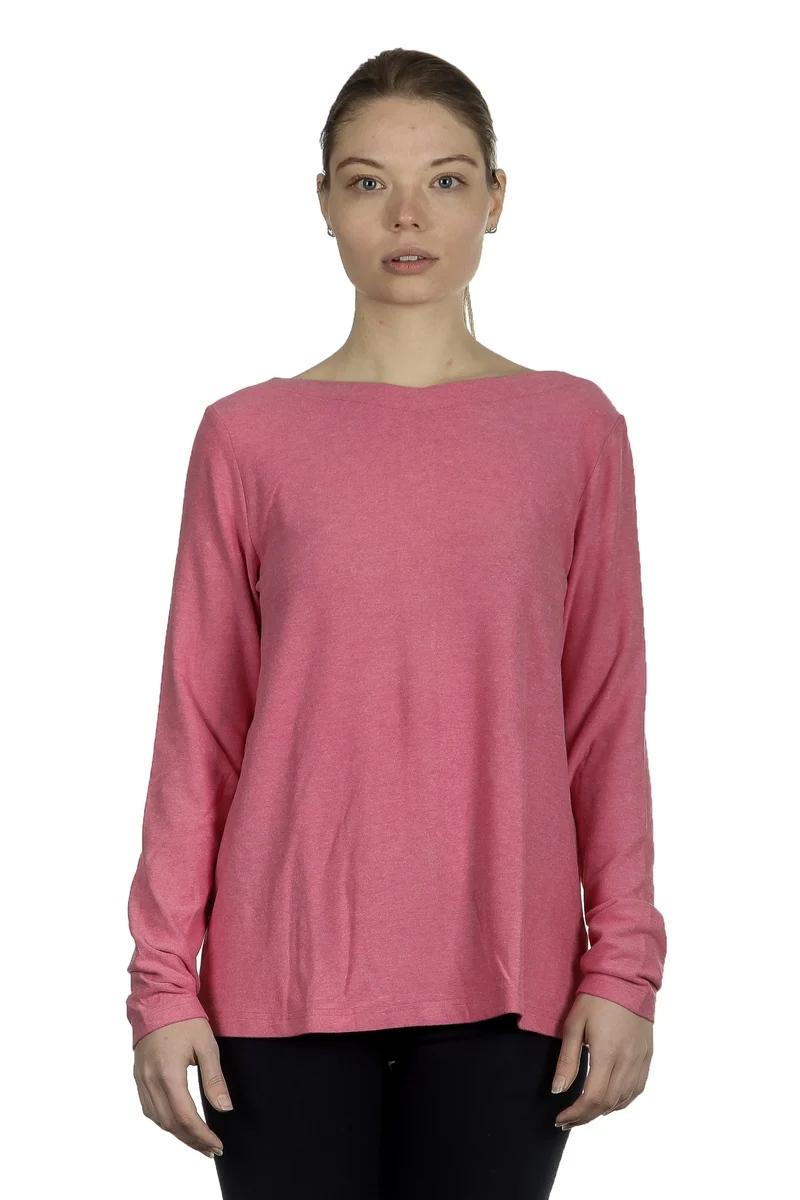 The Swiss Label Damen Langarm Shirt fuchsia