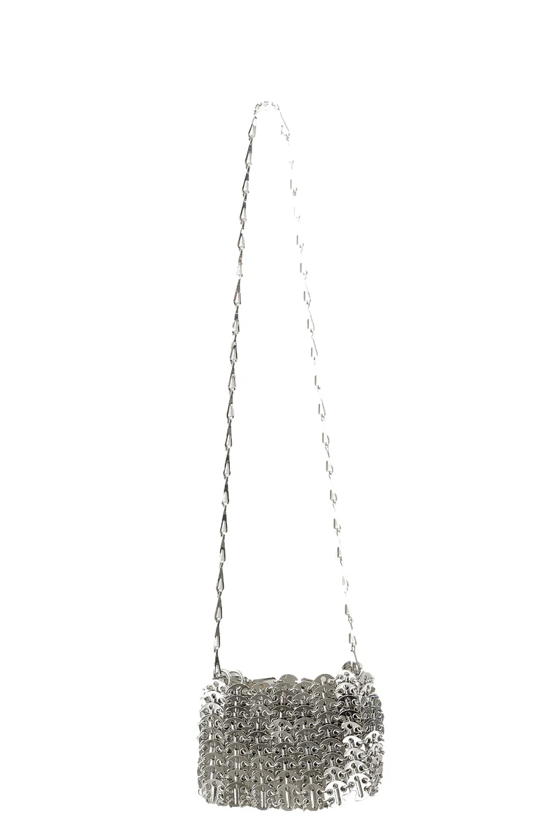 Paco Rabanne 1969 Nano Umhängetasche silber