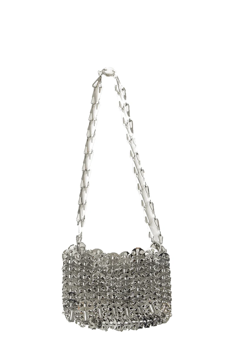Paco Rabanne 1969 Nano Umhängetasche silber