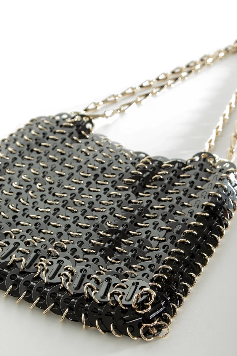 Paco Rabanne 1969 Onyx Black Umhängetasche gold/schwarz