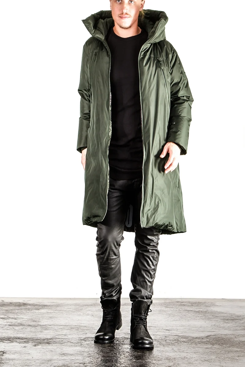 OUTHERE Herren Daunenjacke ROSE DOWN JACKET grün