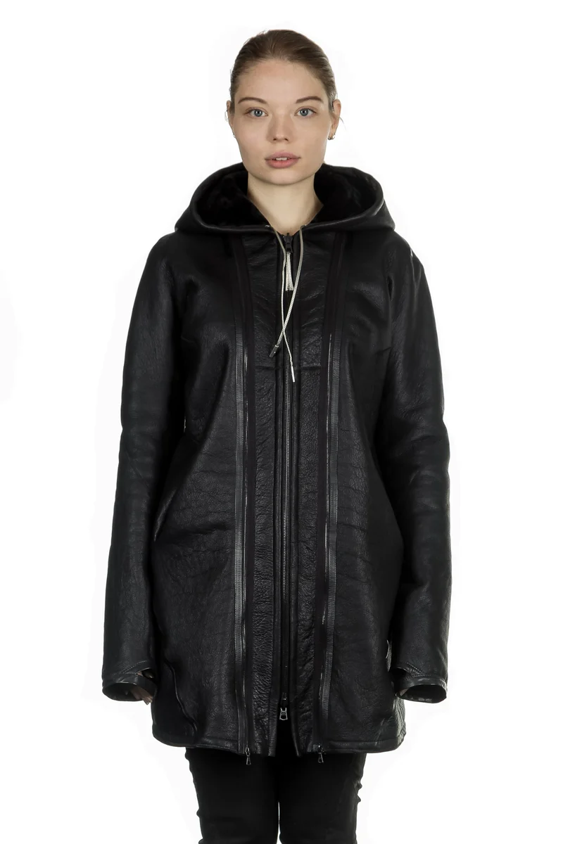 Isaac Sellam Damen Wendejacke aus Lammfell schwarz